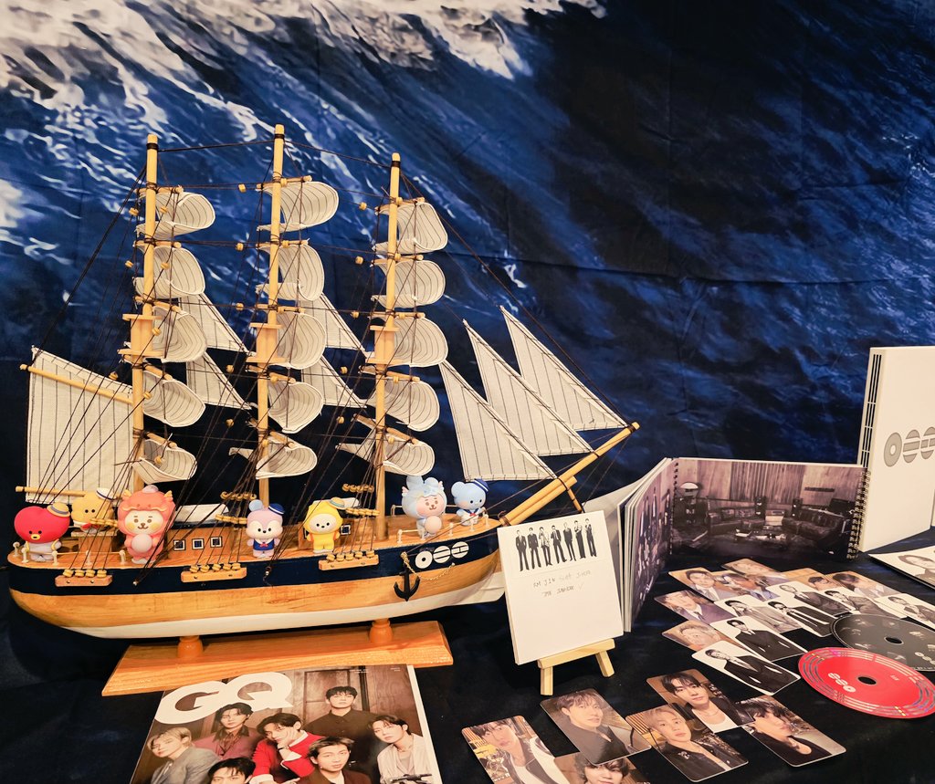 Inside Bomnal Cafe — BTS fan event setup