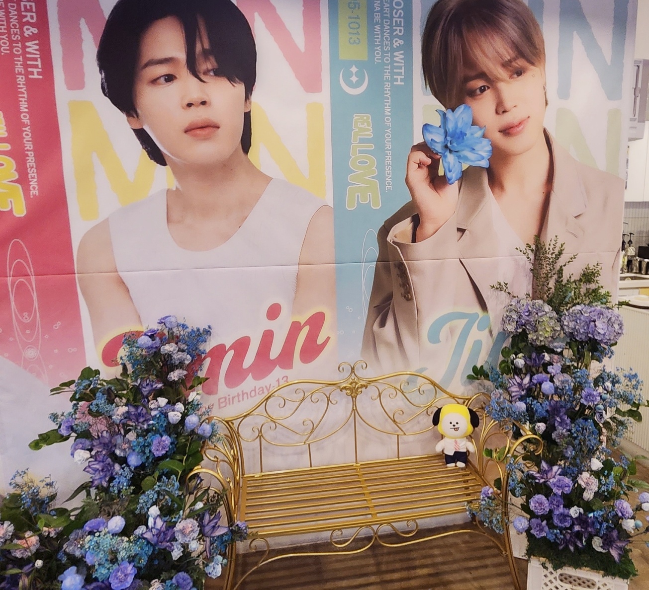 Jimin birthday event at Bomnal Cafe